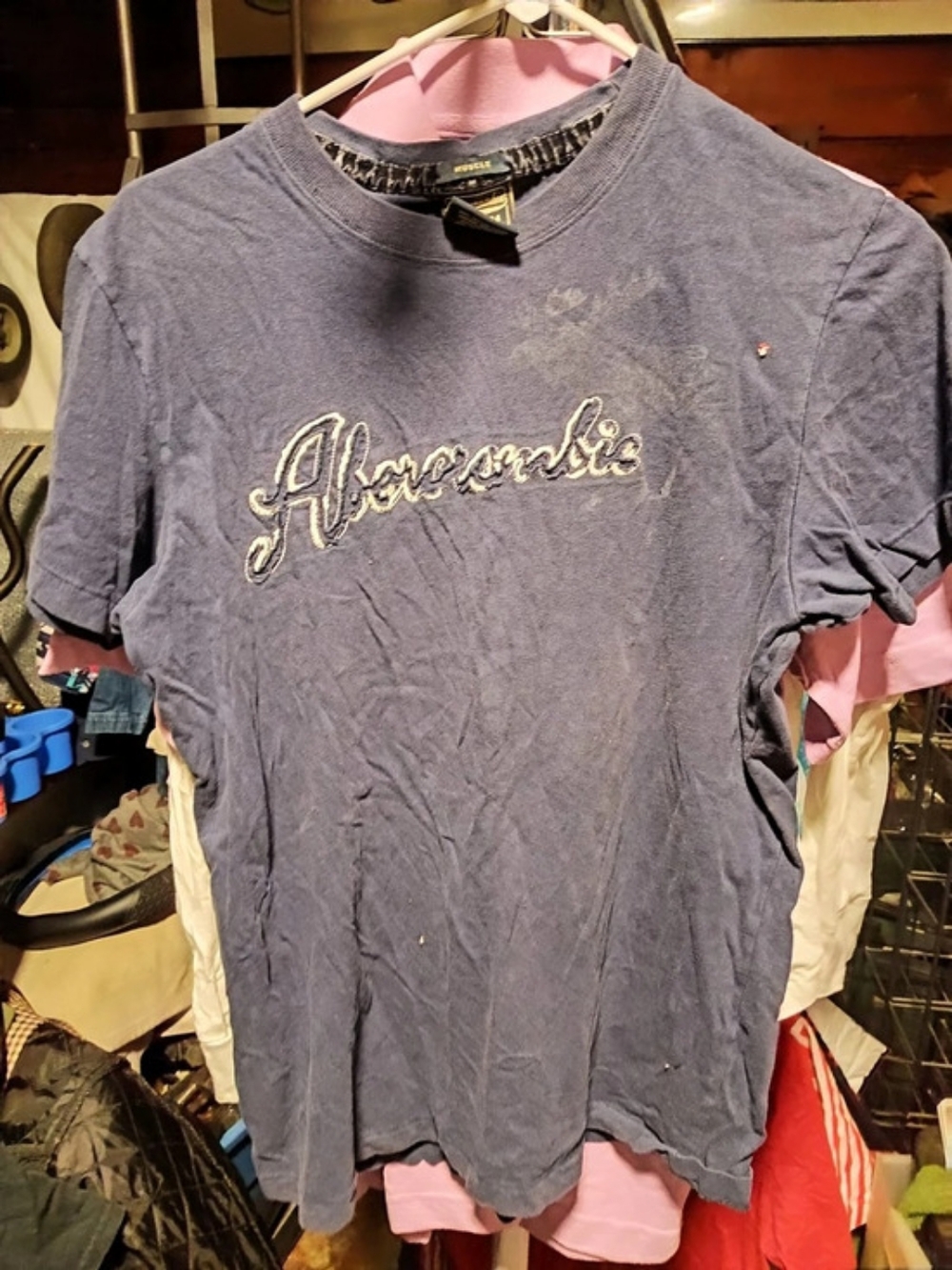 Abercrombie & Fitch Short Sleeve Tee in Purple